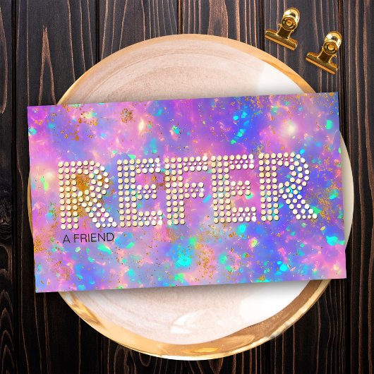 金ゴールドダイヤモンド火災オパールストーン参照の参照 名刺