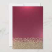 金ゴールドダイヤモンド、エッフェルタワーレッドキンセアニェラ 招待状 (裏面)