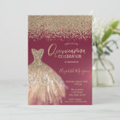 金ゴールドダイヤモンド、ドレエレガントスブルゴーニュキンセアニェラ 招待状 (スタンド正面)