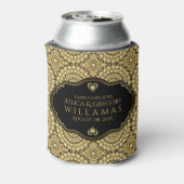 金ゴールドダイヤ結婚モンドのデザイン 缶クーラー (缶裏面)