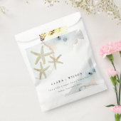 金ゴールドダスキーブルービーチイヒトデの水の色結婚の フェイバーバッグ (封をした状態)