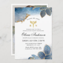 金ゴールドダスティブルー写真看護学校卒業