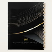 金ゴールドダストカスタムページカレンダー プランナー手帳 (裏面)