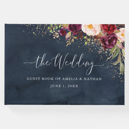 金ゴールドダストブルゴーニュ海軍フローラ ゲストブック (正面)