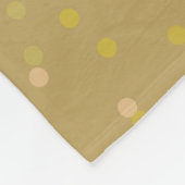 金ゴールドダスト紙吹雪50結婚周年 フリースブランケット (角)