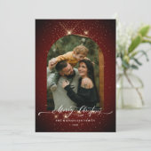 金ゴールドダスト3フォトフェスティバルレッドメリークリスマス シーズンカード (スタンド正面)