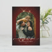 金ゴールドダスト3フォトフェスティバルレッドメリークリスマス シーズンカード (スタンド正面)