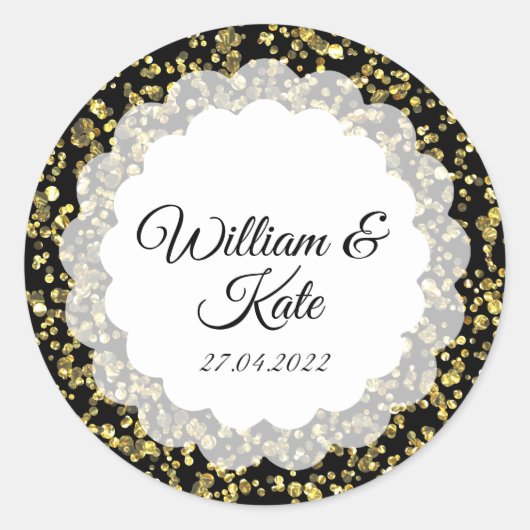 金ゴールドダスト ラウンドシール (正面)