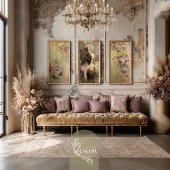 金ゴールドダスト、旧世界ヴィンテージ妖精ロマンチックなフローラ ラッピングペーパーシート