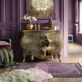 金ゴールドダスト、色あせたヴィンテージロマンチックなフローラ、およびパティナ 薄葉紙