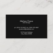 金ゴールドダブルリングや輪 名刺 (裏面)