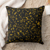 金ゴールドダマスオンブラック クッション (ブランケット)
