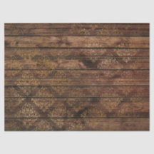 金ゴールドダマスクの茶色の木のデコページ