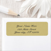 金ゴールドダマスクエレガントスクリプト ラベル (インサイチュ)