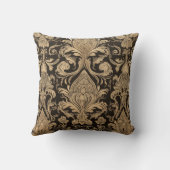 金ゴールドダマスクパターン装飾用クッション クッション (裏面)