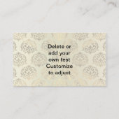 金ゴールドダマスクパターン 名刺 (裏面)