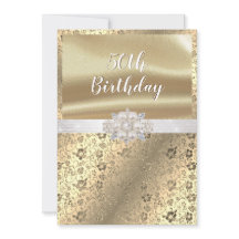 金ゴールドダマスクパールダイヤモンドホワイトサタン50th