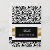 金ゴールドダマスク事業サンキューカード サンキューカード (正面/裏面)