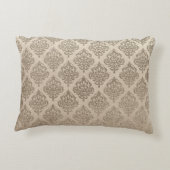 金ゴールドダマスク長方形枕 アクセントクッション (裏面)