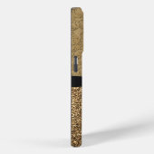 金ゴールドダマスク、リボン、およびグリッター Case-Mate iPhoneケース (裏面 / 右)