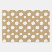 金ゴールドチアリーダーpom pomパターン ラッピングペーパーシート (正面3)