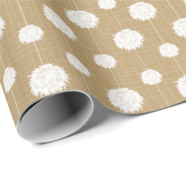 金ゴールドチアリーダーpom pomパターン ラッピングペーパー