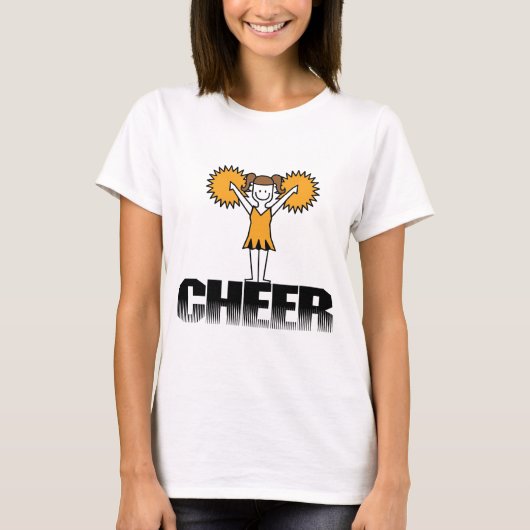 金ゴールドチアリーティングTシャツとギフト Tシャツ (正面)