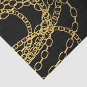 金ゴールドチェーンブラックヒップホップダンスバースデーパーティー 薄葉紙 (詳細)