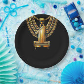 金ゴールドチェーン1ドリップ#1 1歳の誕生日パーティー ペーパープレート (パーティー)