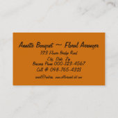 金ゴールドチップアートワーク 名刺 (裏面)