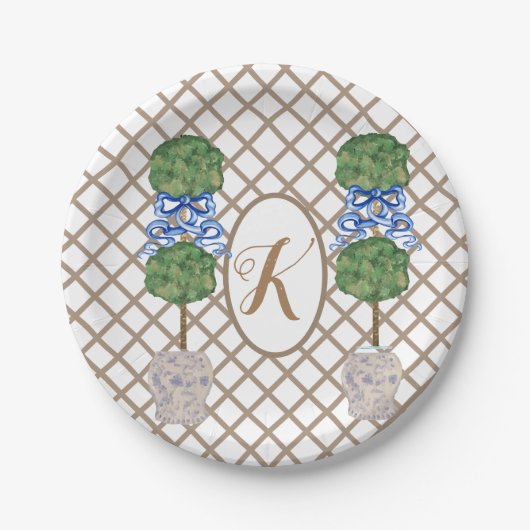 金ゴールドチノセリージンジャージャージャージャーズトピアリーバスケット ペーパープレート (正面)