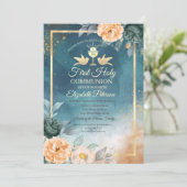 金ゴールドチャリスグリーンバラファーストホーリーコミュニオン 招待状 (スタンド正面)