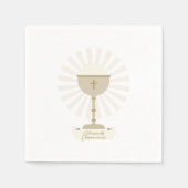 金ゴールドチャリスコミュニオンナプキンズ スタンダードカクテルナプキン (正面)