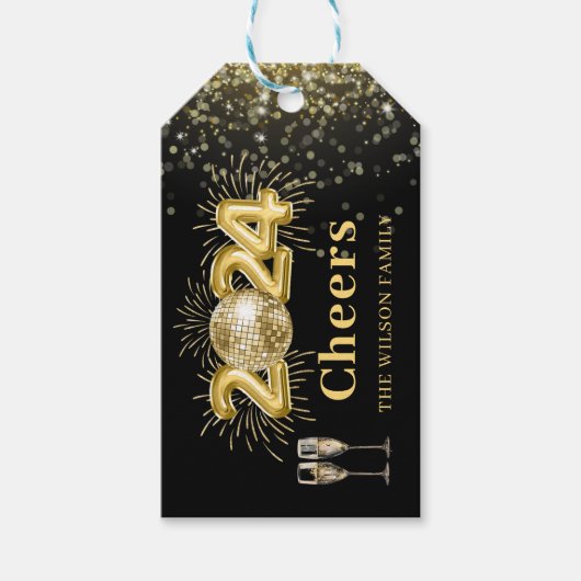 金ゴールドチャンページ応援ニューイヤーエブファミリーホリデイG ギフトタグ (正面)