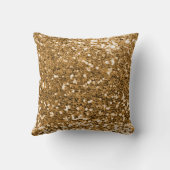 金ゴールドチュンキーグリッター モノグラムの クッション (裏面)