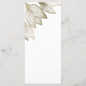 金ゴールドチューリップ | 結婚s メニュー (裏面)