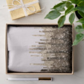 金ゴールドチョコレートアイスクリームグリッタードリップ誕生日 薄葉紙 (ギフト)