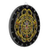 金ゴールドツインDRAGONS，ブラック ダーツボード (正面左)