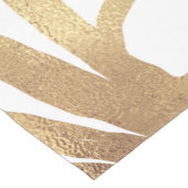 金ゴールドツモダンリーシルエット白ミニマルデザイン ミディアムテーブルランナー (コーナー)