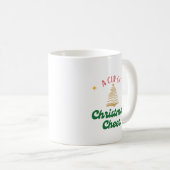 金ゴールドツリーを持つクリスマス応援カップ コーヒーマグカップ (正面右)