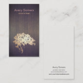 金ゴールドツリーウッドアーティスト名刺 名刺 (正面/裏面)