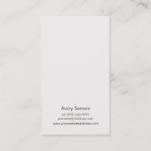 金ゴールドツリーウッドアーティスト名刺 名刺 (裏面)