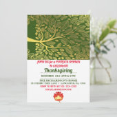 金ゴールドツリーオブライフ秋パンプキンサンクスディナー 招待状 (スタンド正面)