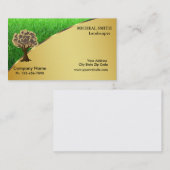 金ゴールドツリーガーデン気にロンと風景 名刺 (正面/裏面)