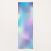 金ゴールドツリーシルエット、ホログラフィカラフルックヨガ ヨガマット (裏面)