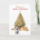 金ゴールドツリーダルマチアンパピークリスマスカード シーズンカード (正面)