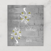 金ゴールドツリーハート披露宴座席表 プレイスカード (外部開封)