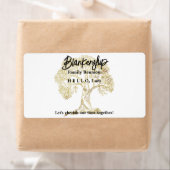 金ゴールドツリーファミリ懇親会パーティー必須 ラベル (インサイチュ)