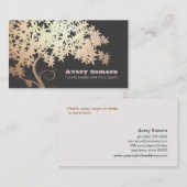 金ゴールドツリーホリスティックヘルスヒーラー 名刺 (正面/裏面)