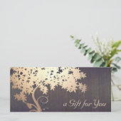 金ゴールドツリーマッサージセラピストギフト証明書 (スタンド正面)